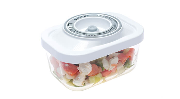 Salata u 0,5 l staklenoj vakuumskoj posudi bit će prikladna kao prilog glavnom jelu.