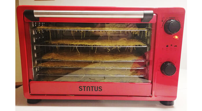 Rezanci se u sušilici brže osuše nego na zraku.