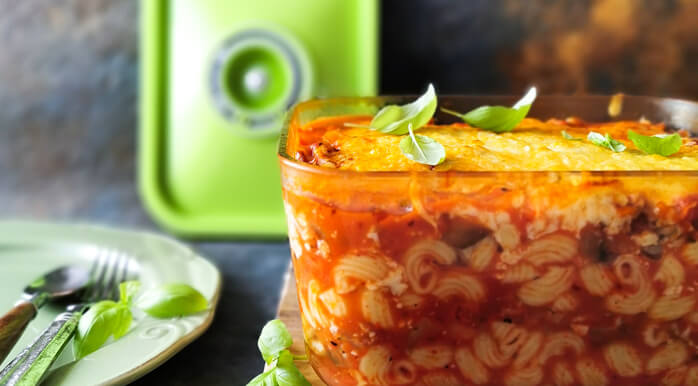 Vakuumske posude koristite za kratkoročno pohranjivanje ekoloških namirnica u hladnjaku i u kuhinjskim ormarićima. Staklene možete koristiti i za pečenje narastaka i lazanja ili za zamrzavanje.