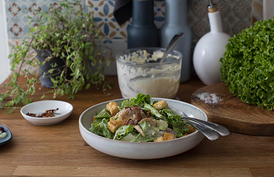 cezarjeva solata na sous vide način